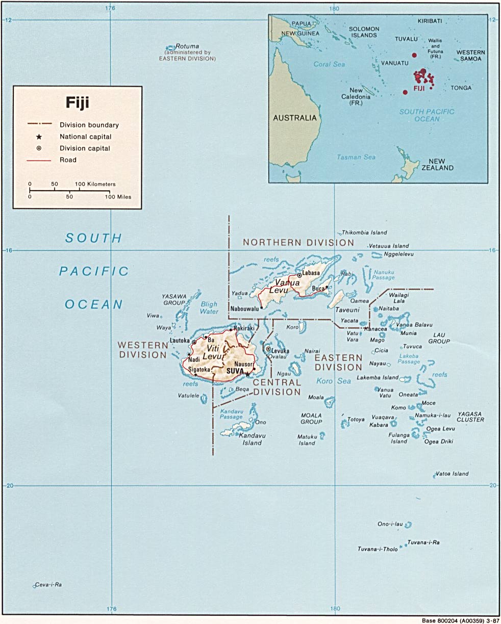 fiji map world