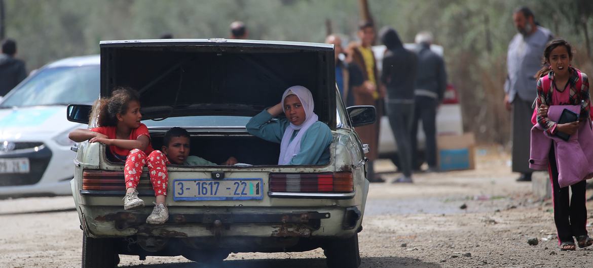 Enfants dans le coffre d'une voiture, Gaza